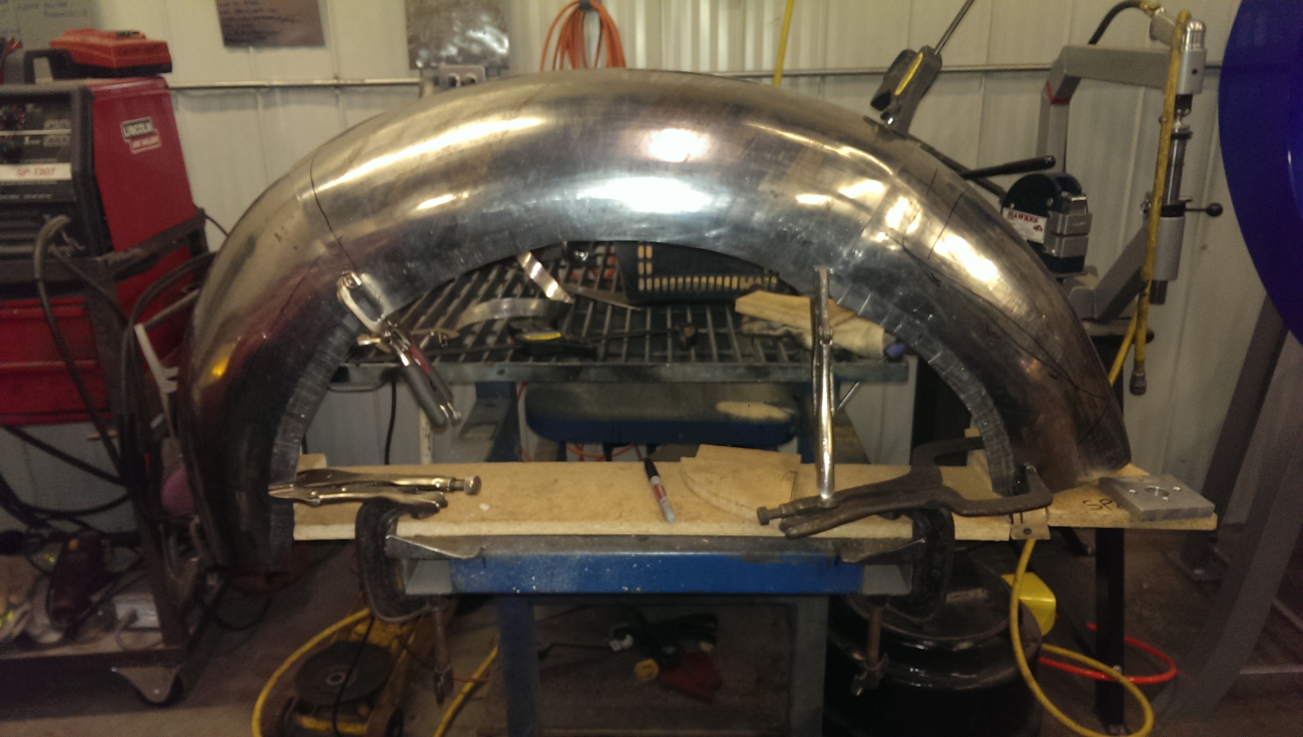 I did the fenders in smaller pieces, my first time, I didn't think I could do them in one piece. I did the fenders in smaller pieces, my first time, I didn't think I could do them in one piece.