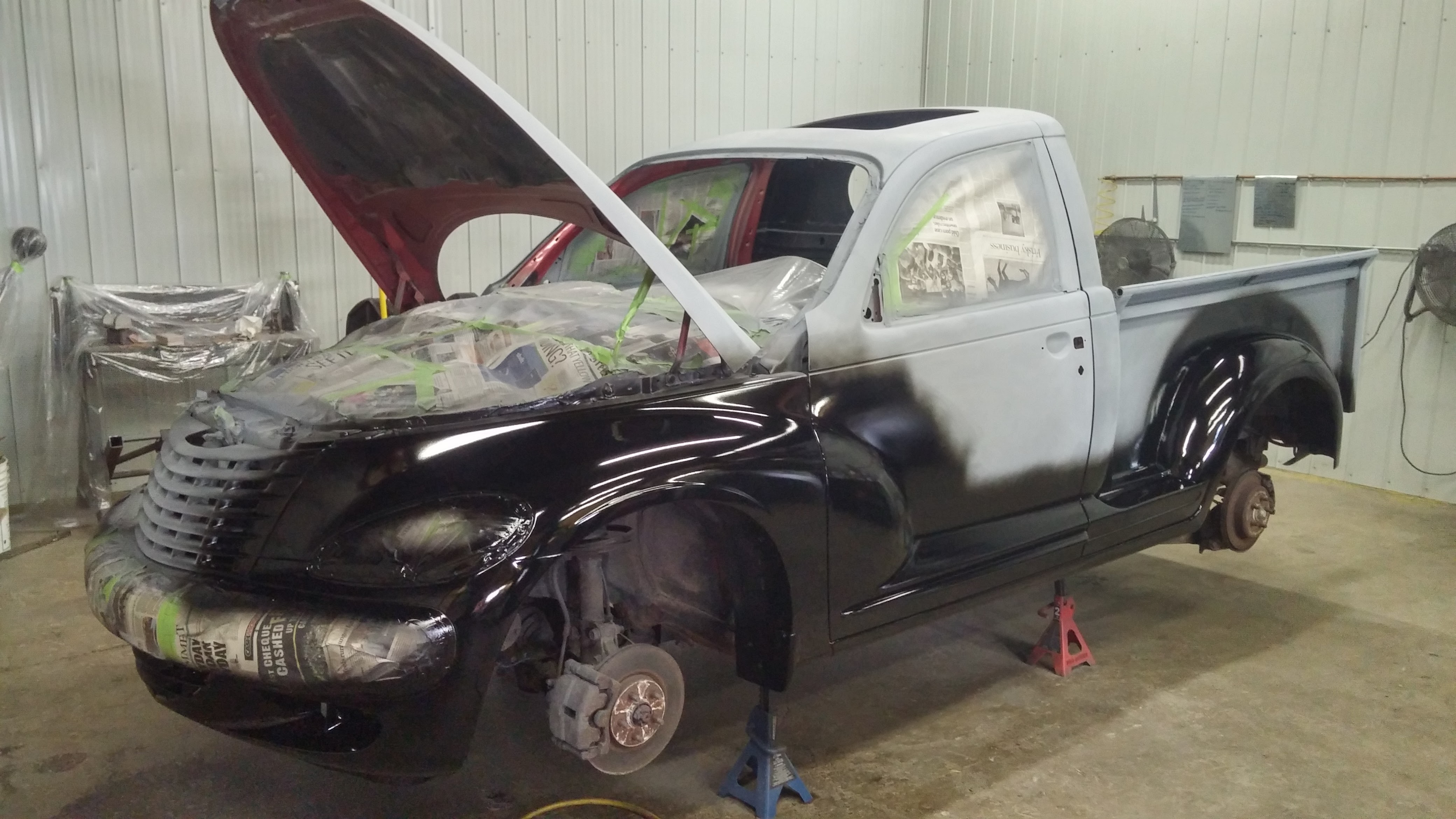 Fenders, Gloss black! was supposed to be flat black, paint shop gave me the wrong paint. Fenders, Gloss black! was supposed to be flat black, paint shop gave me the wrong paint.